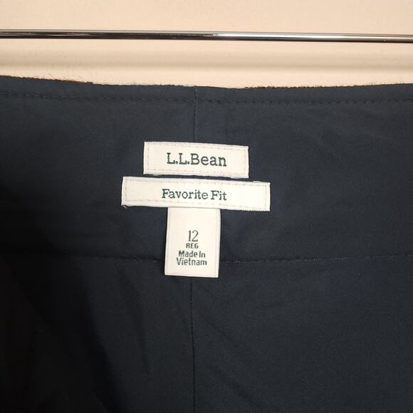 L.L. Bean Brown Plaid Mini Pencil Skirt Wool Blend Size 12 - Picture 6 of 8